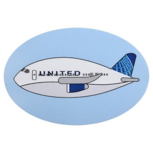 United Airlines Balloon Plane Sticker