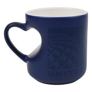United Airlines Heat Reactive Heart Mug
