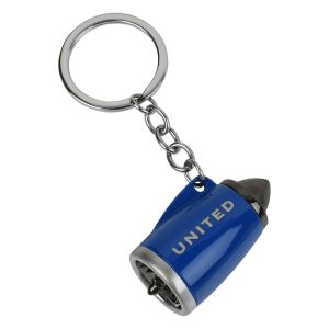 ♫JET UNITEDアクセサリー United Airlines Blue Engine Key Chain