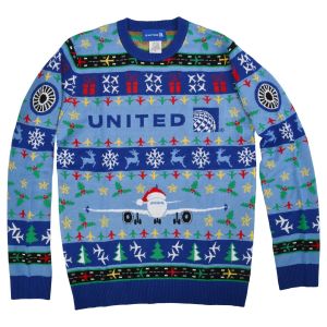 United Airlines Christmas Sweater