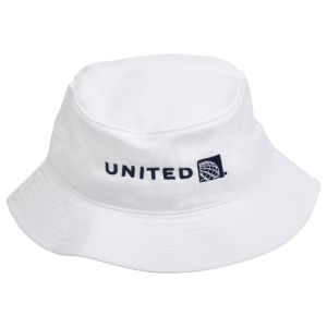 United Airlines Crusher Bucket Cap - White