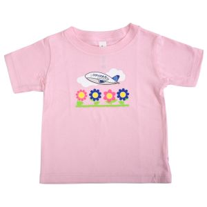 United Airlines Plane and Flowers Infant T-Shirt