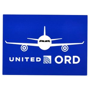 United Airlines ORD Plane Sticker