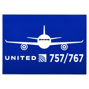United Airlines Blue 757 767 Sticker