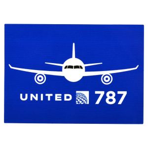United Airlines Blue 787 Sticker