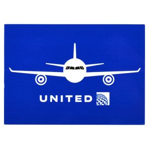 United Airlines Blue Plane Sticker