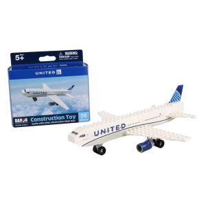 United Airlines 56 Piece Airplane Construction Toy 