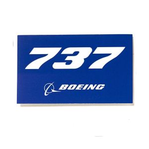 Boeing 737 Blue Sticker